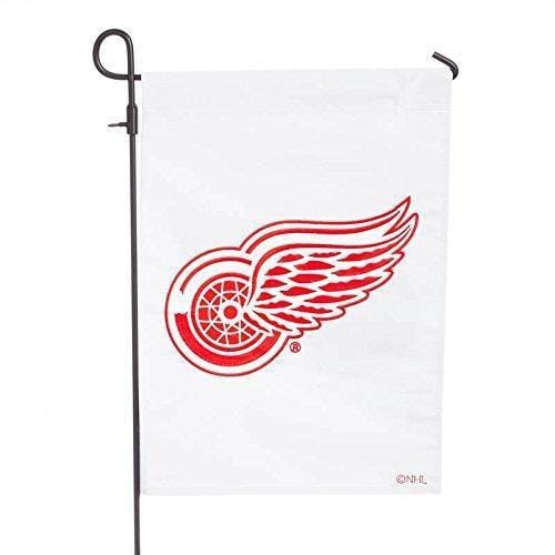 Detroit Red Wings Garden Flag 2 Sided Applique White 164359 Heartland Flags