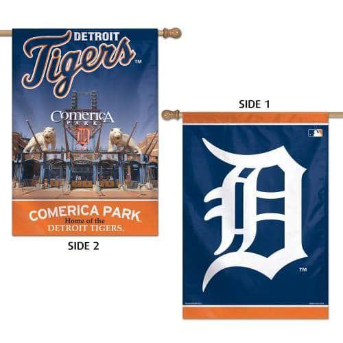 Detroit Tigers 2 Sided Flag 28x40 House Banner 41123013 Heartland Flags