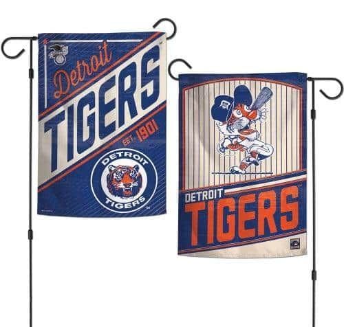 Detroit Tigers Garden Flag 2 Sided Cooperstown 26734019 Heartland Flags