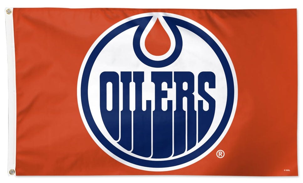 Edmonton Oilers Flag 3x5 Logo Orange 36347323 Heartland Flags