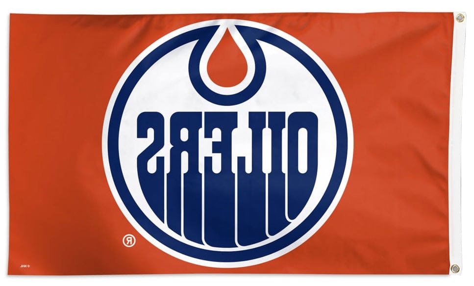 Edmonton Oilers Flag 3x5 Logo Orange 36347323 Heartland Flags