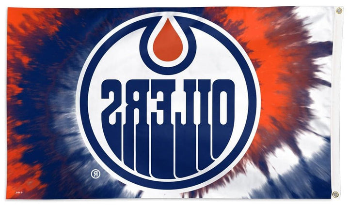 Edmonton Oilers Flag 3x5 Tie Dye Hockey 36305323 Heartland Flags