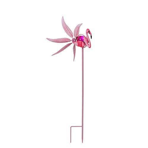 Flamingo Solar Wind Spinner Pink Metal 36 Inches Tall 2SP6051 Heartland Flags