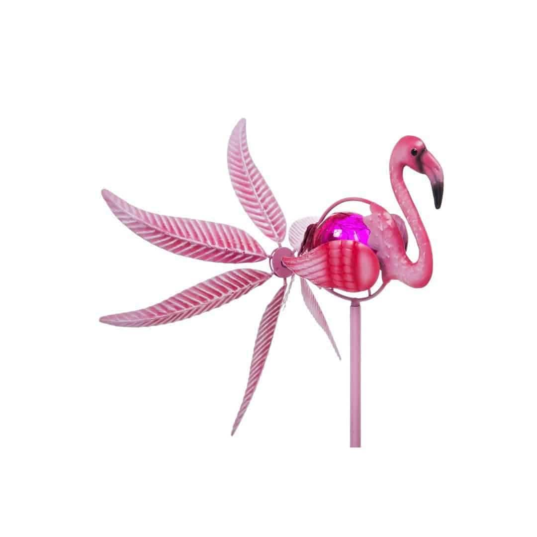 Flamingo Solar Wind Spinner Pink Metal 36 Inches Tall 2SP6051 Heartland Flags