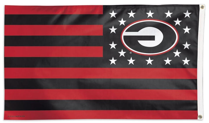 Georgia Bulldogs Flag 3x5 Americana Stars and Stripes 08058115 Heartland Flags