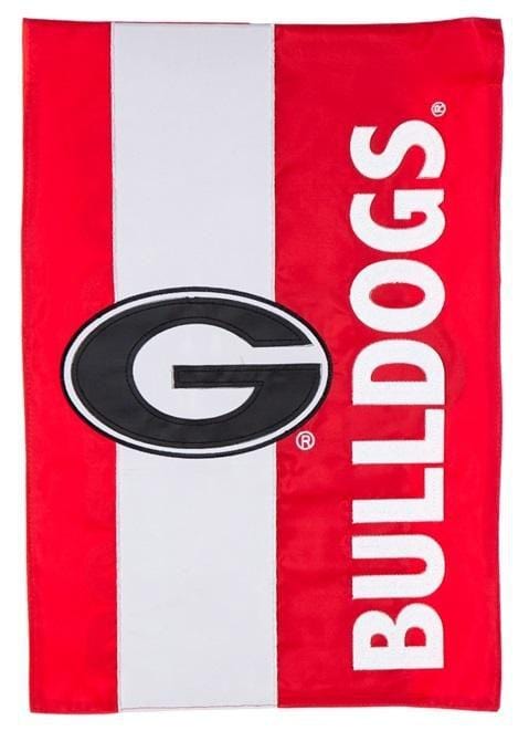 Georgia Bulldogs Garden Flag 2 Sided Applique Logo 16SF914 Heartland Flags
