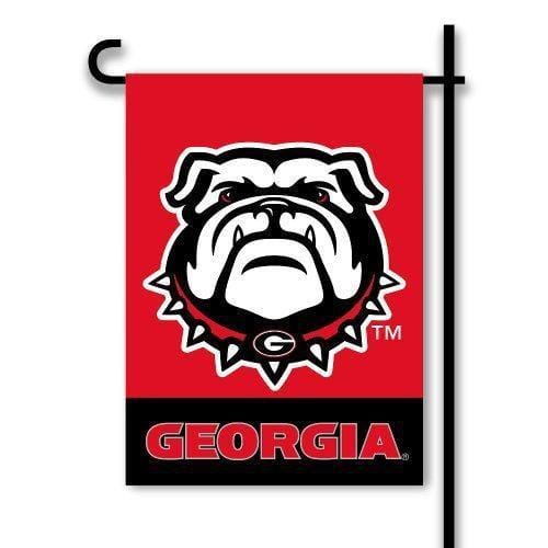 Georgia Bulldogs Garden Flag 2 Sided Bulldog Logo 83107 Heartland Flags