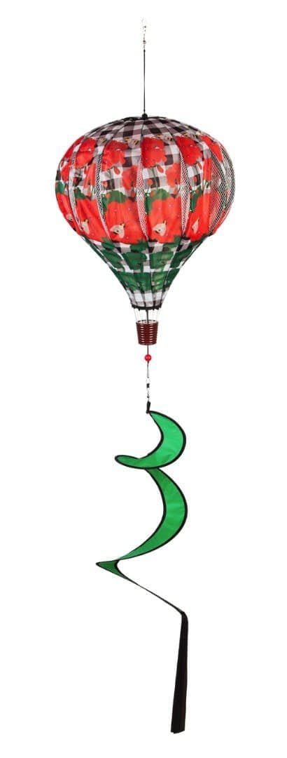 Geranium Plaid Balloon Spinner Bees 45B335 Heartland Flags