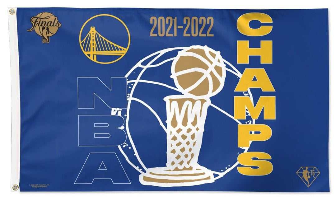 Golden State Warriors Flag 3x5 NBA Champions 2022 52966307 Heartland Flags