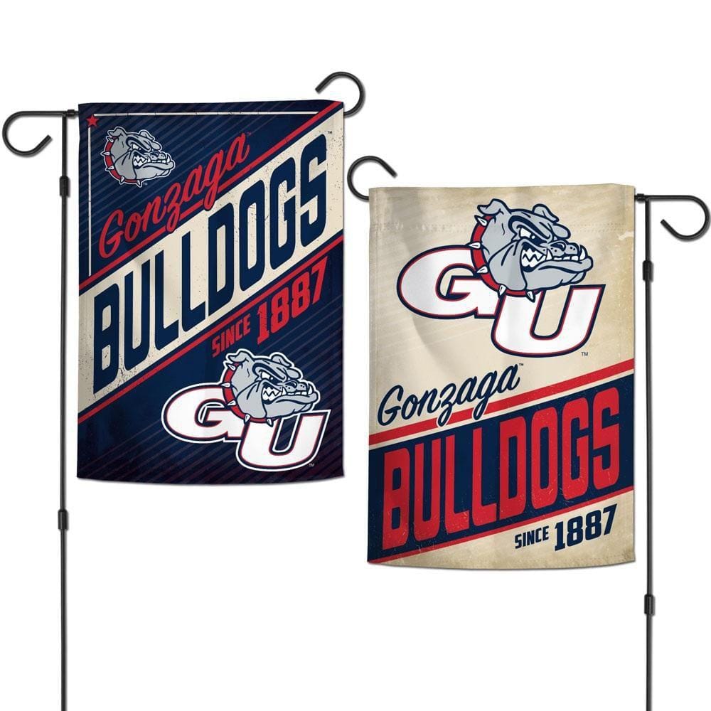 Gonzaga Bulldogs Garden Flag 2 Sided Retro Logo 43061321 Heartland Flags