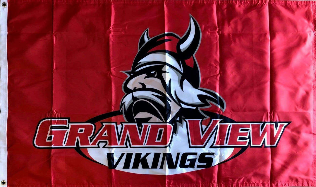 Grand View University Vikings 2 Sided 3x5 Flag GVVikings3x5 Heartland Flags