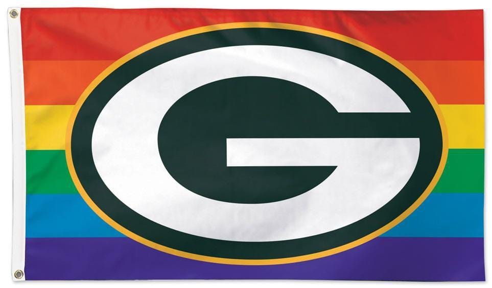 Green Bay Packers Flag 3x5 Pride Rainbow 32460321 Heartland Flags