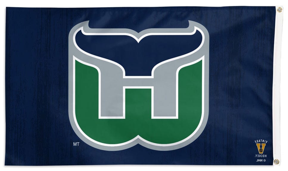 Hartford Whalers Flag 3x5 Logo Vintage 41631321 Heartland Flags