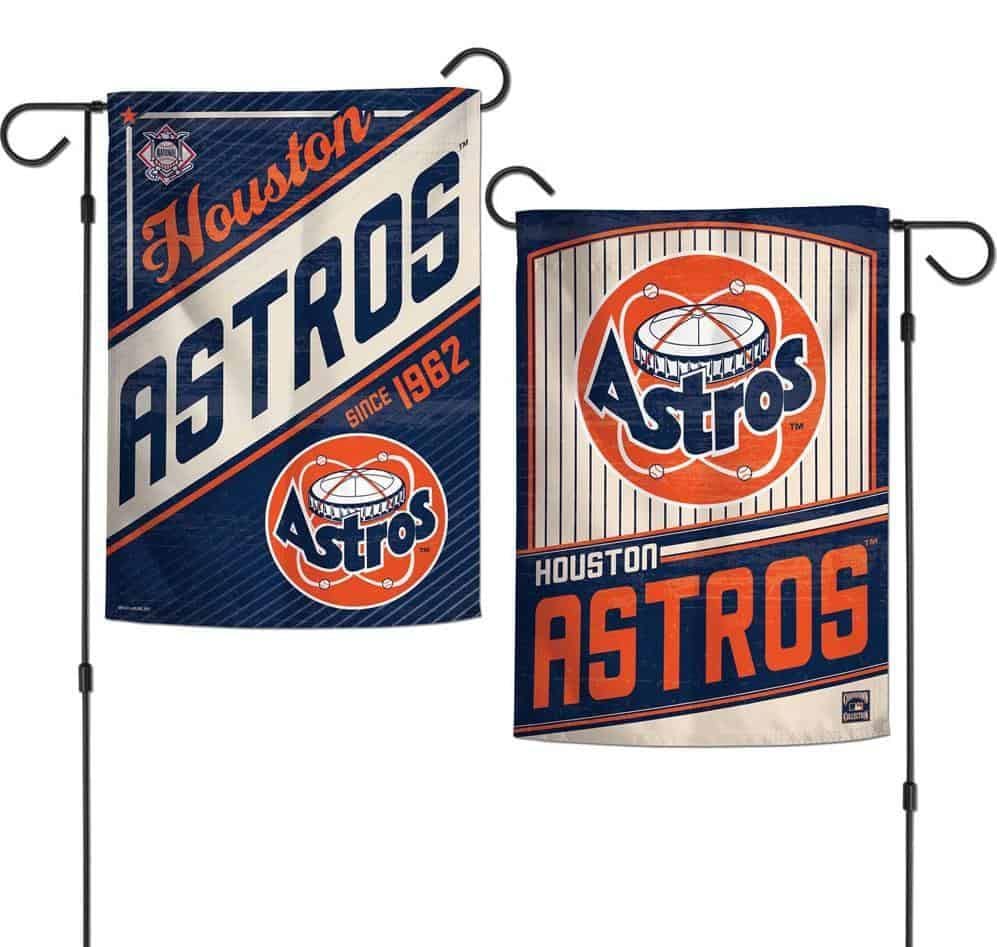 Houston Astros Garden Flag 2 Sided Pinstripe Vintage 05984319 Heartland Flags