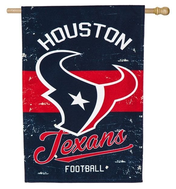 Houston Texans Flag Vintage Throwback Logo 2 Sided House Banner 13L3812VINT Heartland Flags