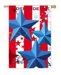 Independence Day Flag 2 sided House Banner 131S976 Heartland Flags