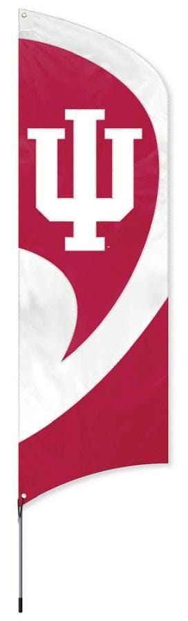 Indiana Hoosiers Tall Team Feather Flag With Flagpole TTIU Heartland Flags