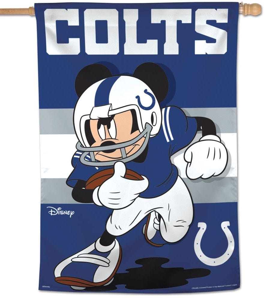 Indianapolis Colts Banner Mickey Mouse Football House Flag 67770120 Heartland Flags