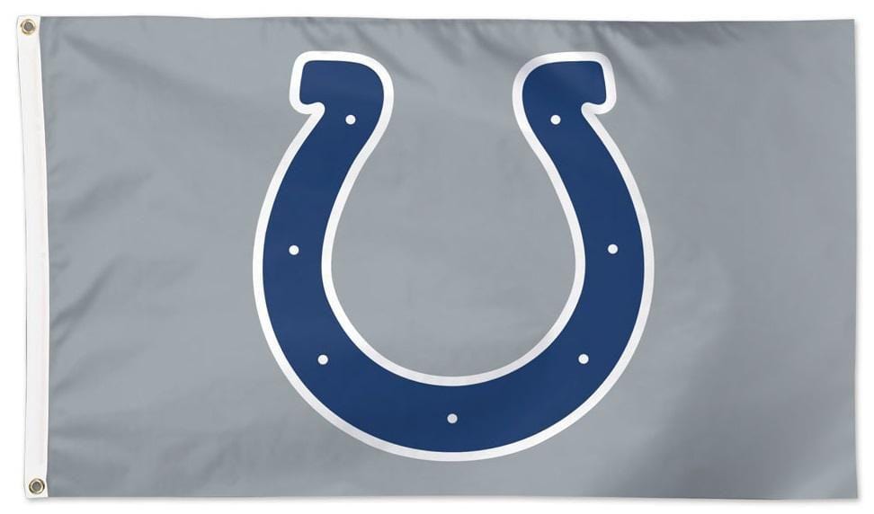 Indianapolis Colts Flag 3x5 Logo Grey 33002321 Heartland Flags