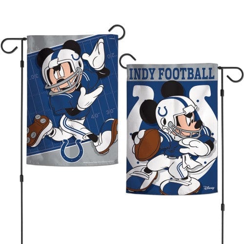 Indianapolis Colts Garden Flag 2 Sided Mickey Mouse 67764117 Heartland Flags