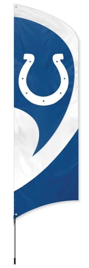 Indianapolis Colts Tall Team Feather Flag with Flagpole TTIN Heartland Flags