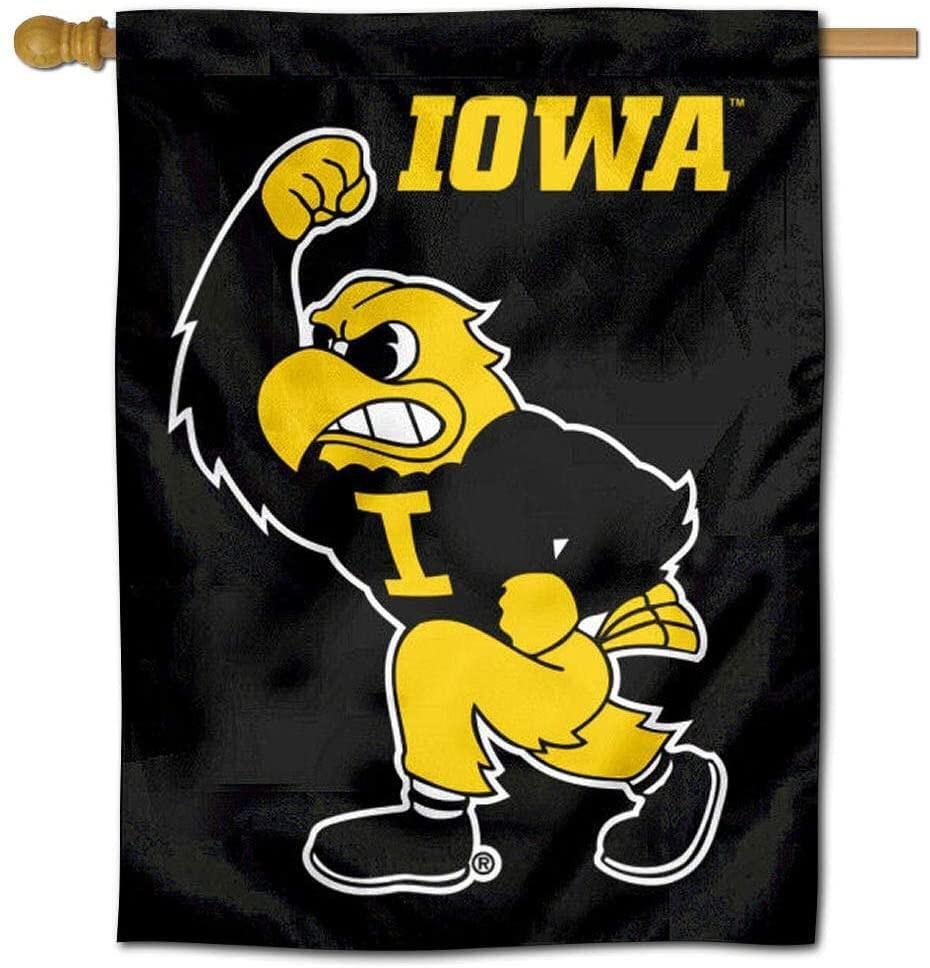 Iowa Hawkeyes Flag 2 Sided House Banner 007304059TIG Heartland Flags