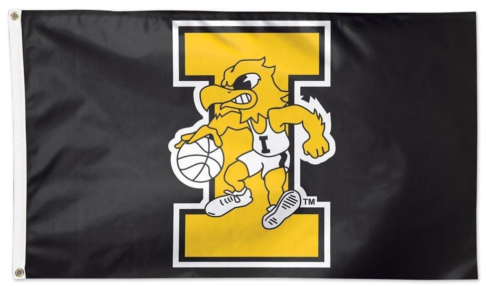 Iowa Hawkeyes Flag 3x5 Basketball Logo 32336321 Heartland Flags