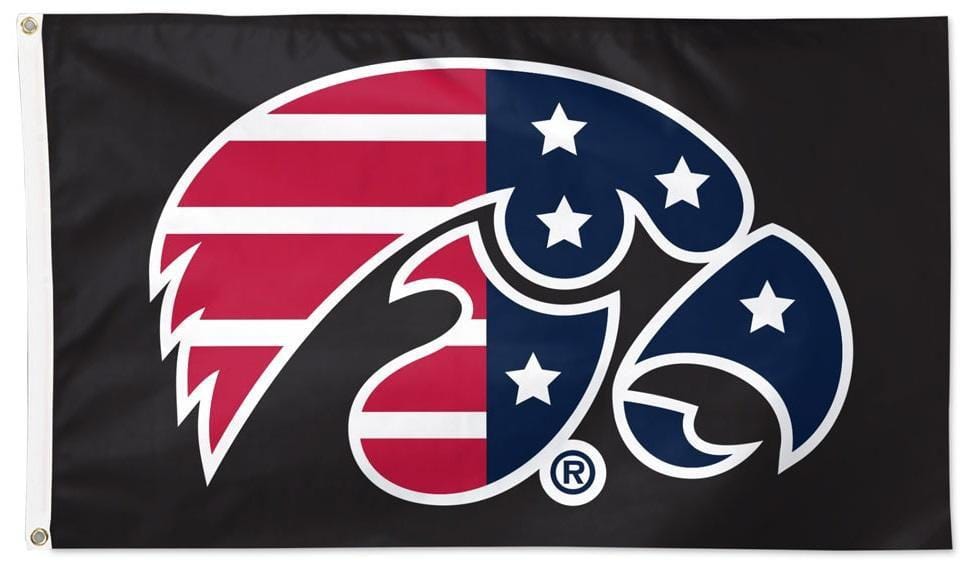 Iowa Hawkeyes Flag 3x5 Patriotic Logo 44587321 Heartland Flags