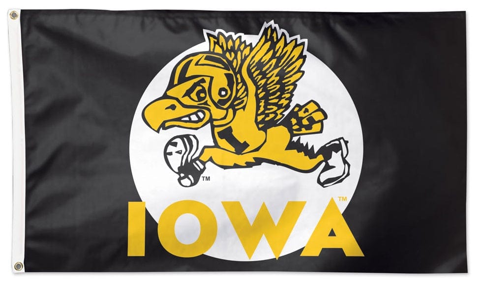 Iowa Hawkeyes Flag 3x5 Vintage Football 32338321 Heartland Flags