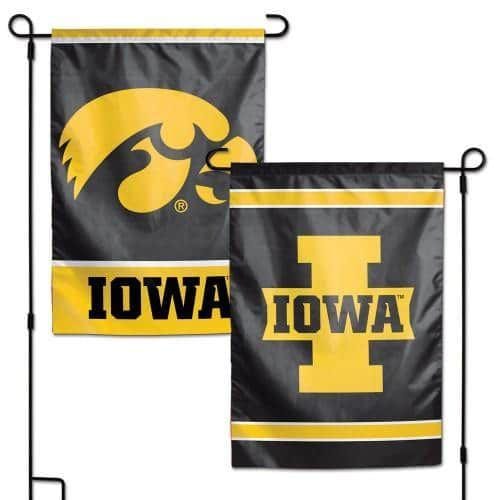 Iowa Hawkeyes Garden Flag 2 Sided Double Logo 16125017 Heartland Flags