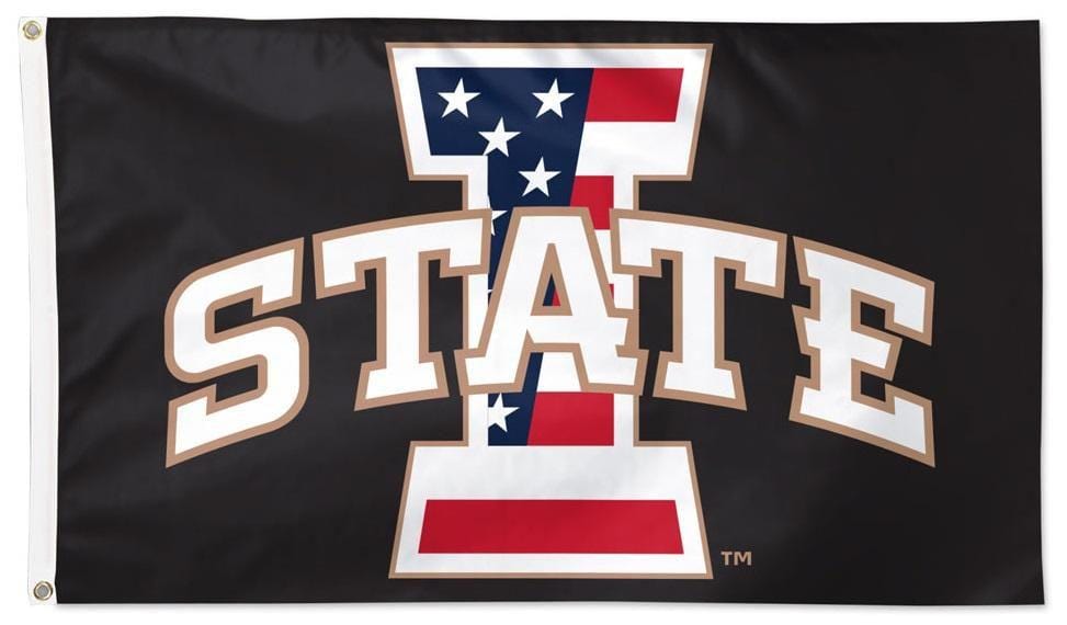 Iowa State Cyclones Flag 3x5 Patriotic Logo Single Sided or 2 Sided 44060321 Heartland Flags