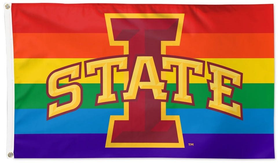Iowa State Flag 3x5 Pride Rainbow 34716321 Heartland Flags