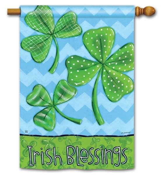 Irish Blessings Flag 2 Sided St Patricks Day House Banner 91280 Heartland Flags
