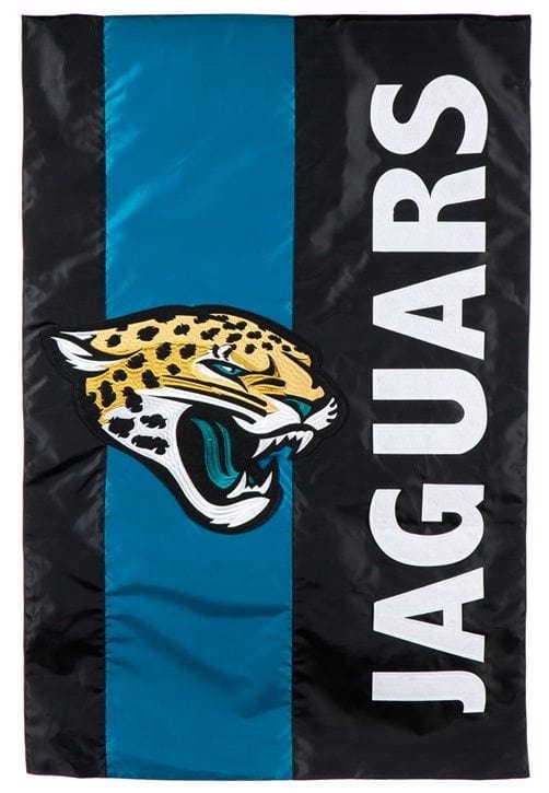 Jacksonville Jaguars Banner 2 Sided Embellished Applique Flag 15SF3814 Heartland Flags