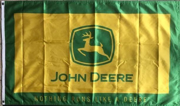 John Deere Flag 2 Sided Nothing Runs Like A Deere 32285 Heartland Flags