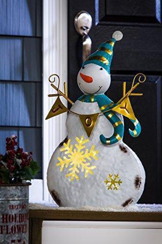 Joy Metal Snowman LED Christmas Statue 2LA1188 Heartland Flags