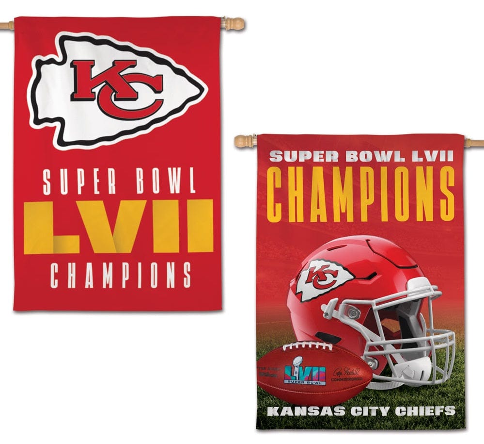 Kansas City Chiefs Banner 2 Sided Super Bowl Champions LVII 64749312 Heartland Flags