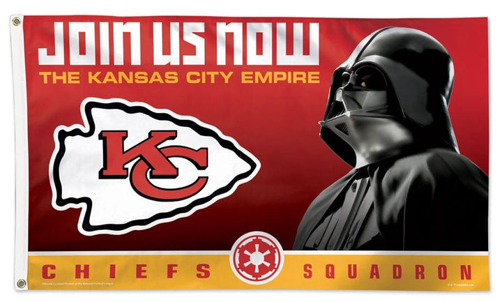 Kansas City Chiefs Empire Flag 3x5 Star Wars 40448118 Heartland Flags