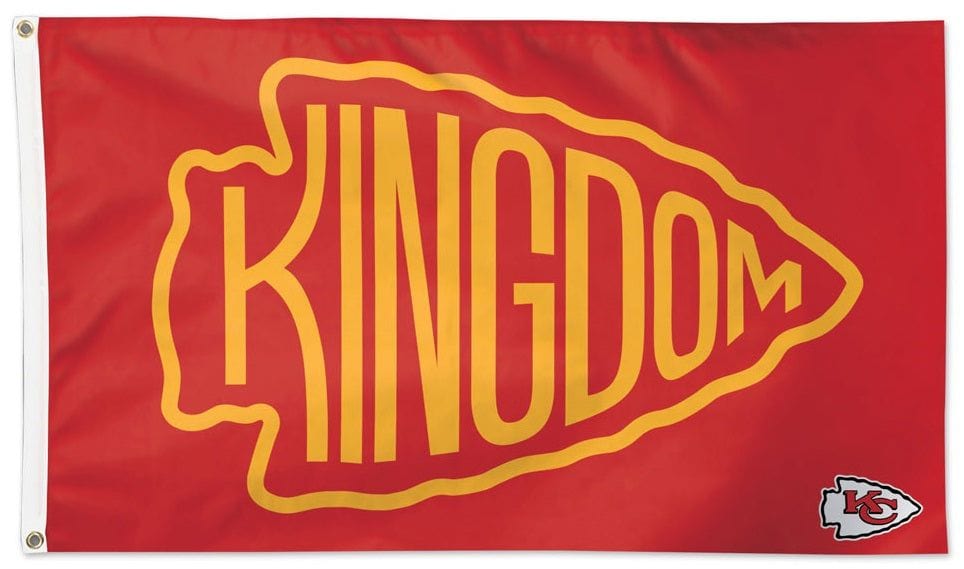 Kansas City Chiefs Flag 3x5 Arrowhead Kingdom 15818320 Heartland Flags