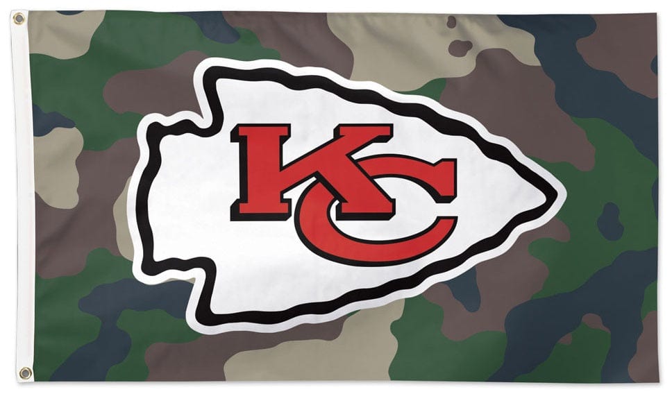 Kansas City Chiefs Flag 3x5 Military Camo 32579321 Heartland Flags