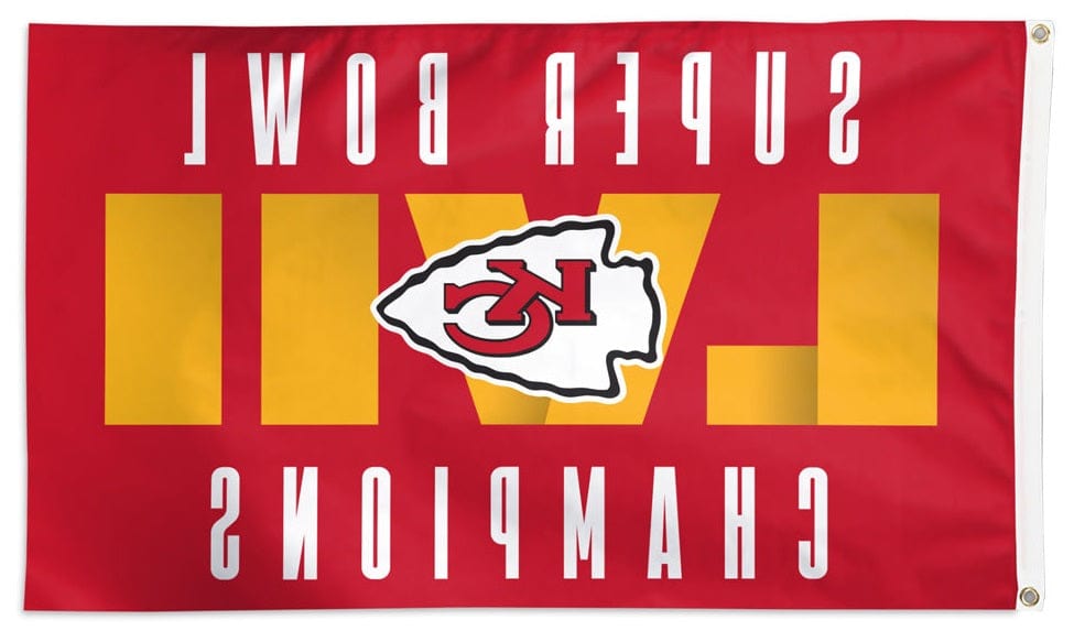 Kansas City Chiefs Flag 3x5 Super Bowl LVII Champions 64751312 Heartland Flags