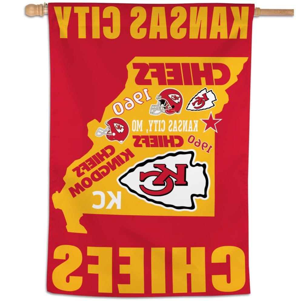 Kansas City Chiefs Flag Vertical State Banner 45893321 Heartland Flags