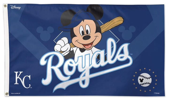 Kansas City Royals Flag 3x5 Mickey Mouse Baseball Disney 76689118 Heartland Flags