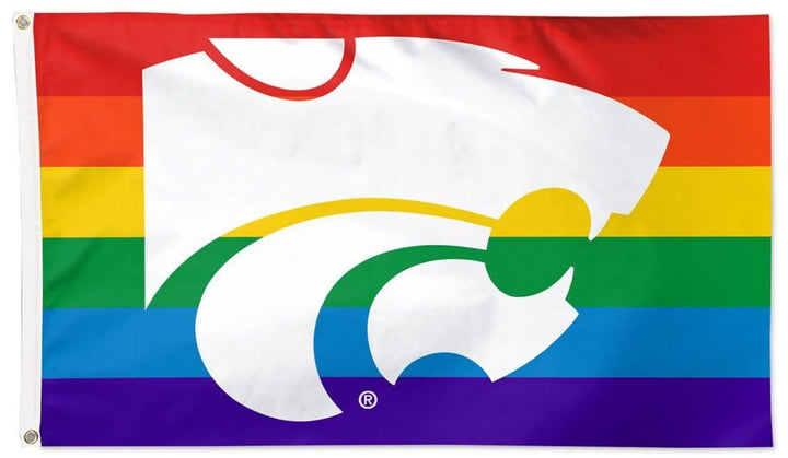 Kansas State Wildcats Flag 3x5 Pride Rainbow 36485321 Heartland Flags