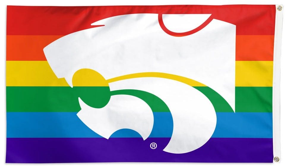 Kansas State Wildcats Flag 3x5 Pride Rainbow 36485321 Heartland Flags
