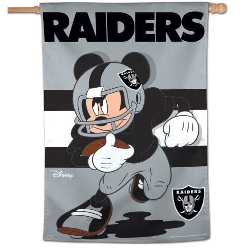 Las Vegas Raiders Flag Mickey Mouse Football House Banner 71889117 Heartland Flags
