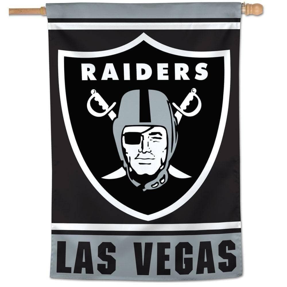 Las Vegas Raiders Flag Vertical House Banner 96470120 Heartland Flags