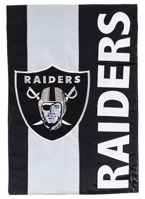 Las Vegas Raiders Garden Flag 2 Sided Applique Logo 16SF3822 Heartland Flags