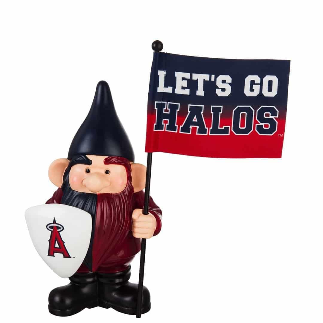 Los Angeles Angels Gnome with Flag Let's Go Halos 544212FHG Heartland Flags