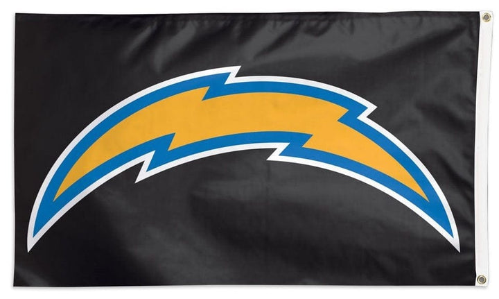 Los Angeles Chargers Flag 3x5 Bolt on Black 45313120 Heartland Flags